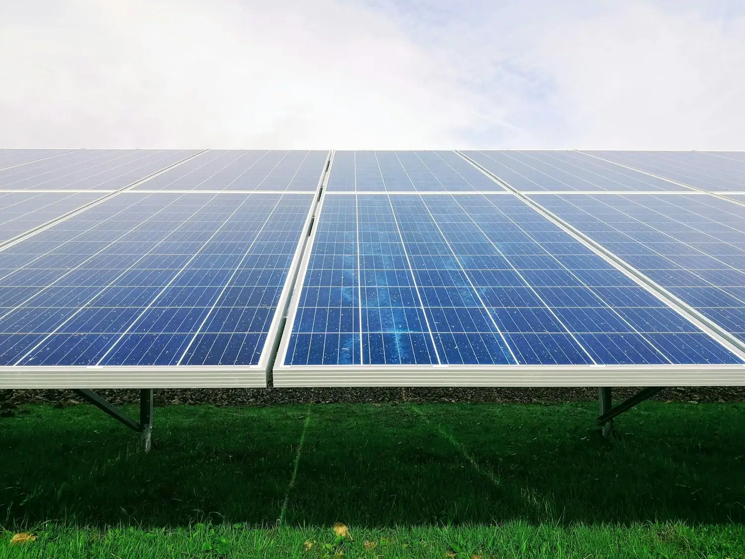 Solar panels close-up
